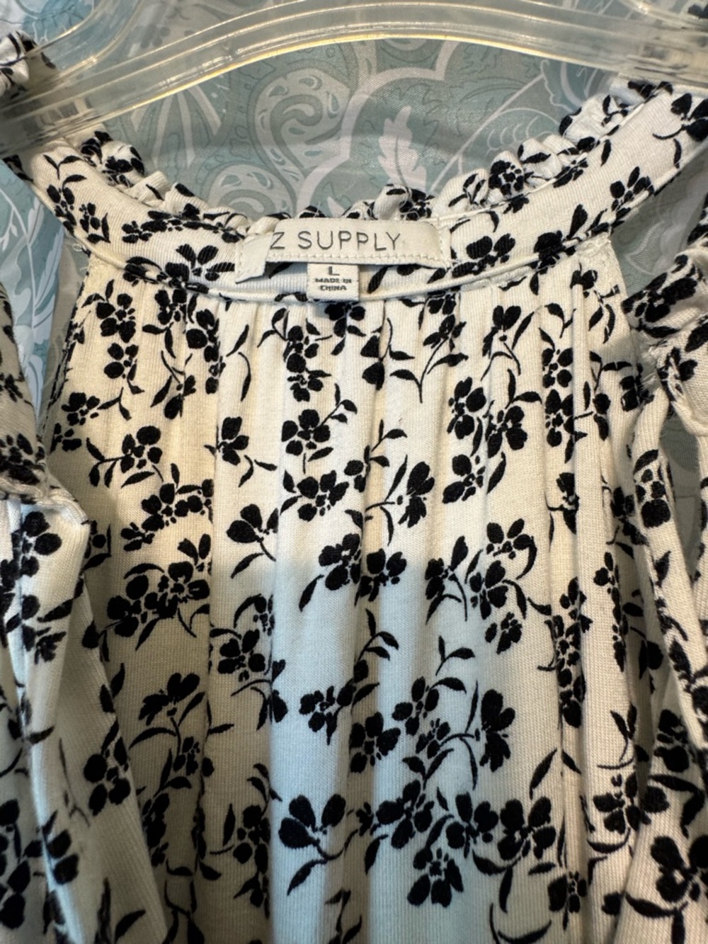 Z Supply Tiered Black and White Tiered Maxi Dress